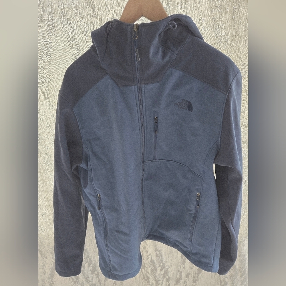 The North Face Mens Blue Apex Risor Hoodie Jacket Windwall M TNF Gorpcore Travel